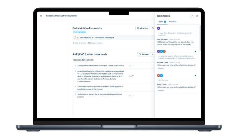 AML_KYC commenting for all existing funds