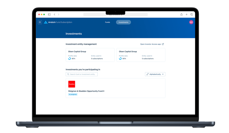 Fund Subscription home page revamp - Figure 2-1