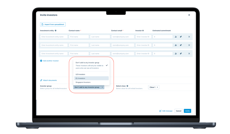 Investor Groups - From Anduin Platform