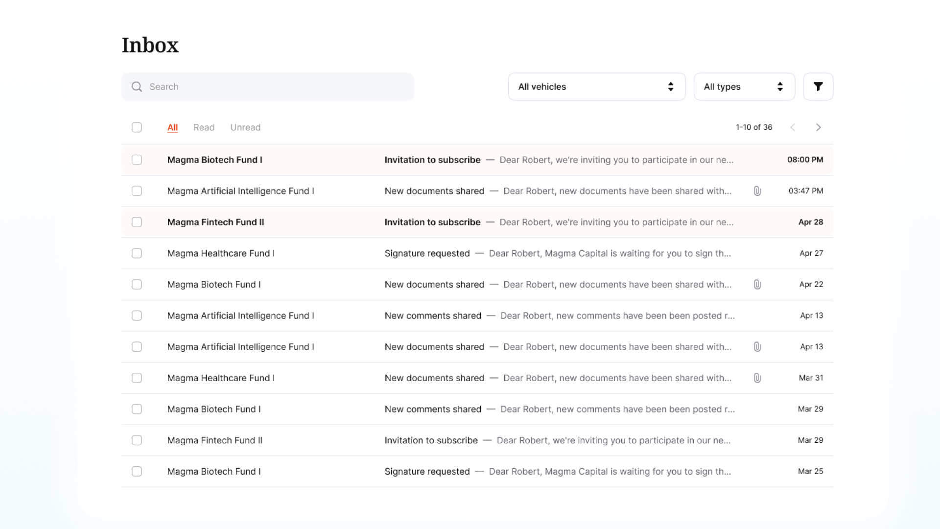 anduin investor portal