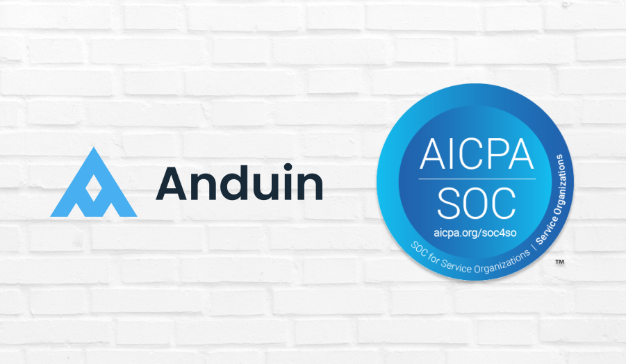 Image of the Anduin logo and SOC 2 Type II certification badge.