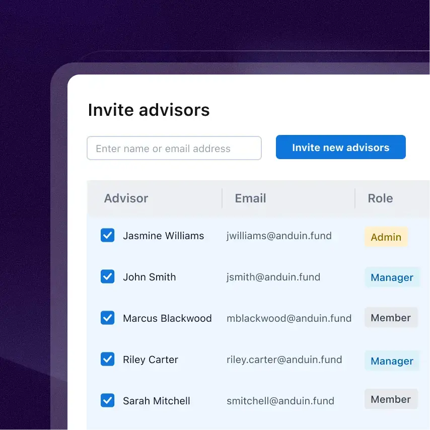 Invite key RIA contacts in a few clicks (1)