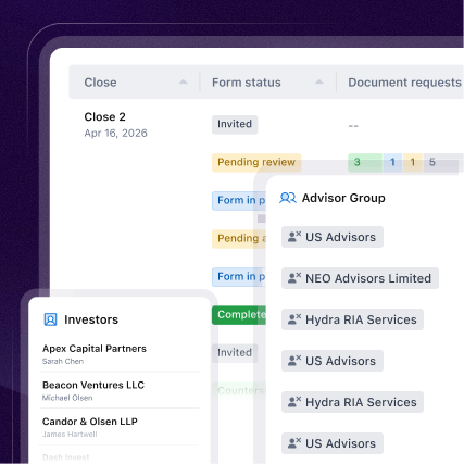 Real-time visibility of advisors’ subscriptions